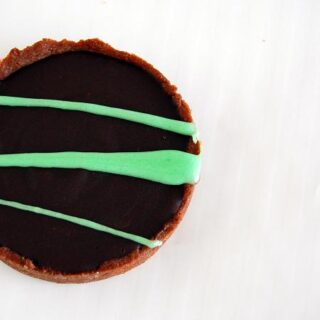 Chocolate Mint Grasshopper Tart