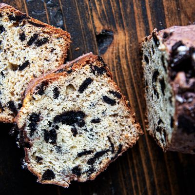 Cookies and Cream Banana Bread