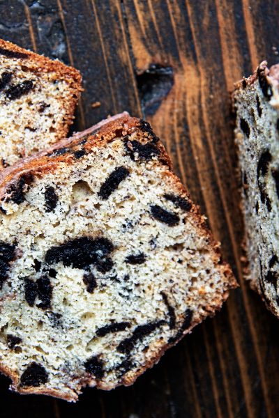 Cookies and Cream Banana Bread