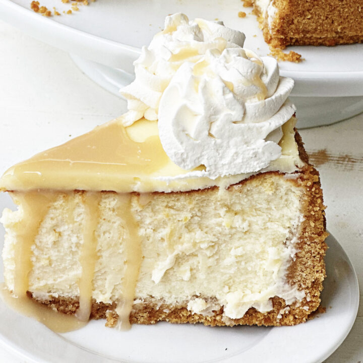 Lemon Sweet Tea Caramel Cheesecake