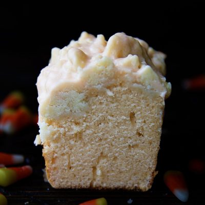 Candy Corn Crumb Cake #HalloweenTreatsWeek