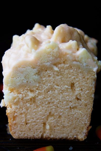 Candy Corn Crumb Cake #HalloweenTreatsWeek