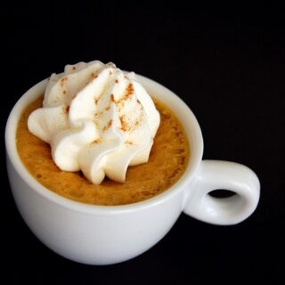 Pumpkin Spice Latte Mascarpone Cheesecake Pots