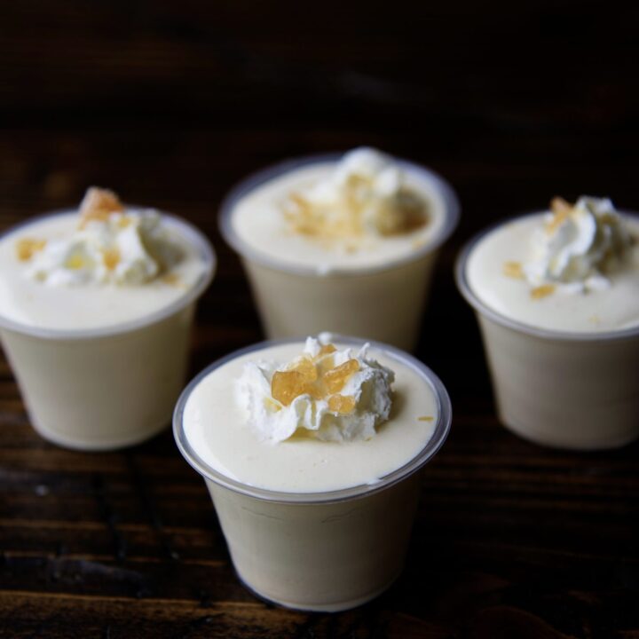 Hot Buttered Rum Pudding Shots
