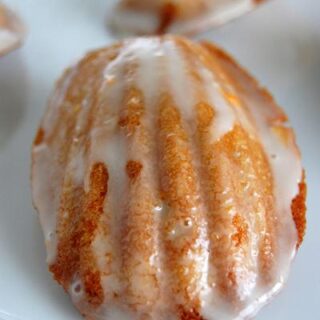 Orange Glazed Gingerbread Madeleines