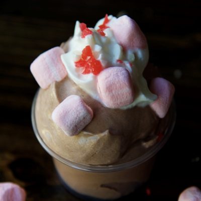 Peppermint Hot Chocolate Pudding Shots