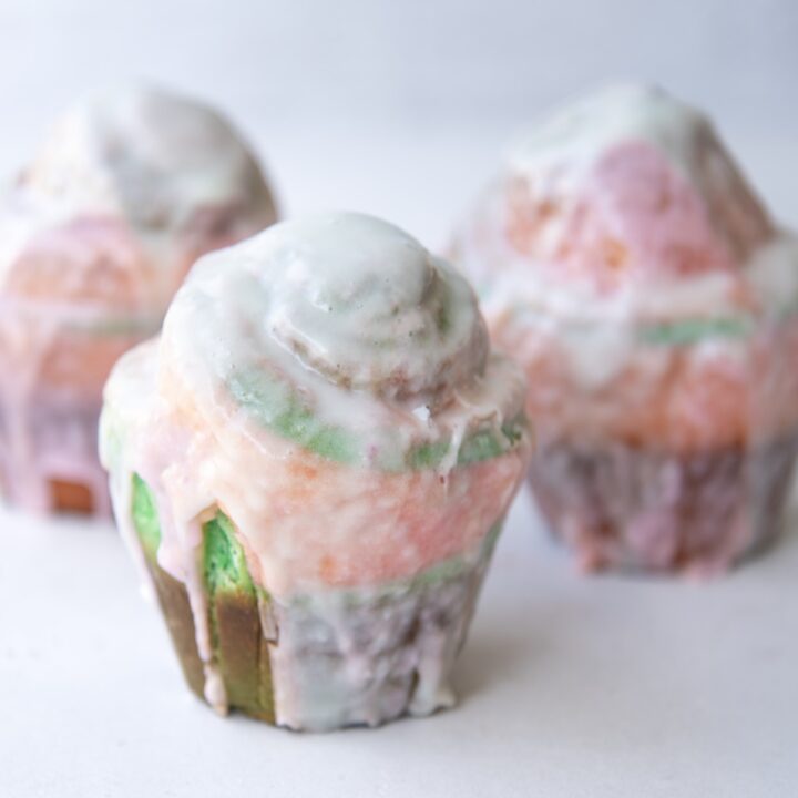 Rainbow Sherbet Sweet Rolls