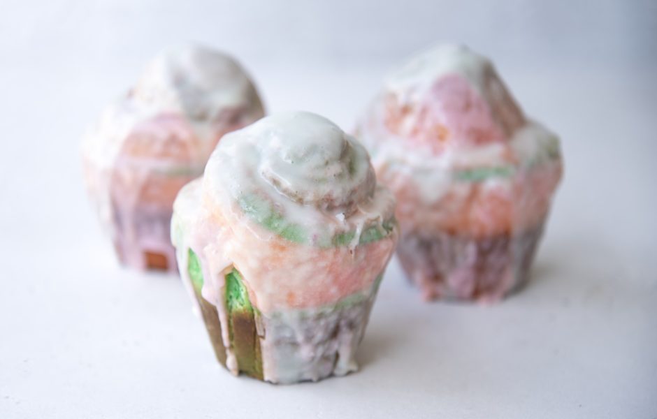 Rainbow Sherbet Sweet Rolls