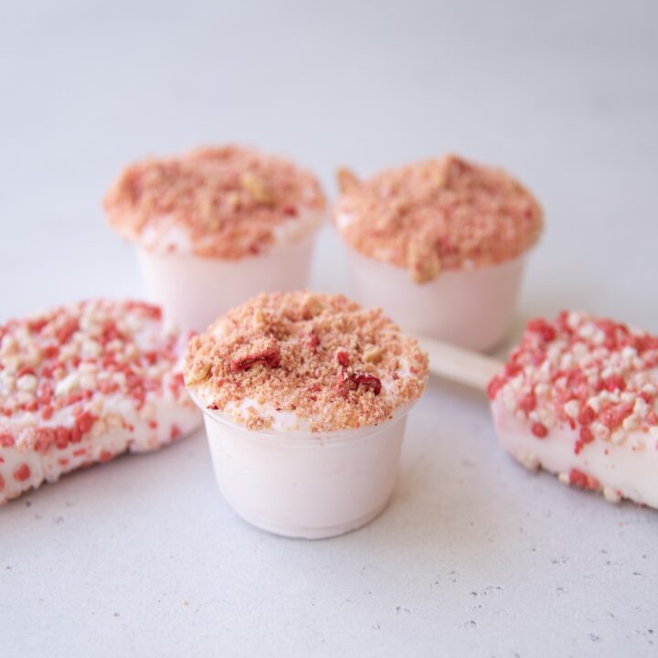 Strawberry Shortcake Pudding Shots