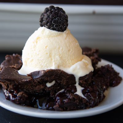 Dr. Pepper Blackberry Dump Cake