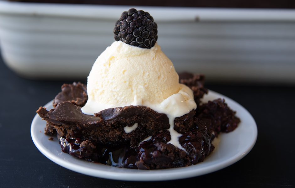 Dr. Pepper Blackberry Dump Cake